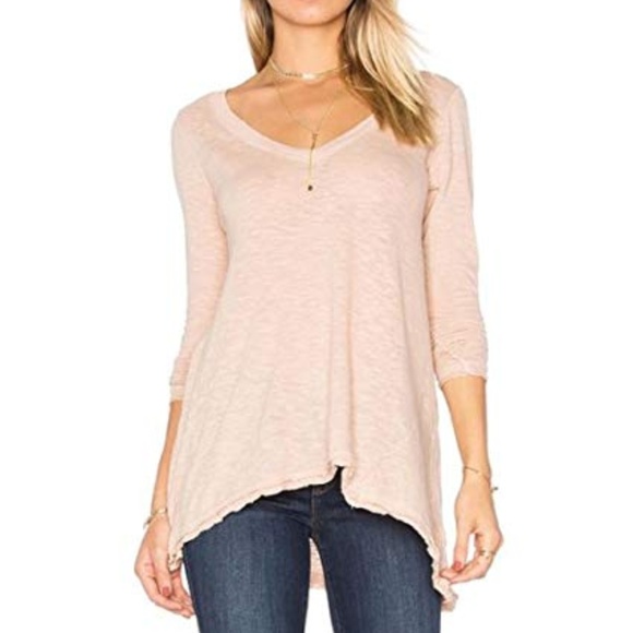 Free People Tops - We The Free V-Neck Distressed Tee